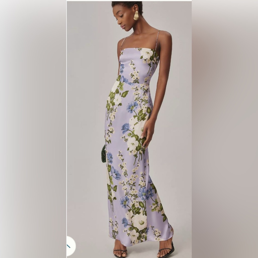 Reformation Frankie Silk Dress